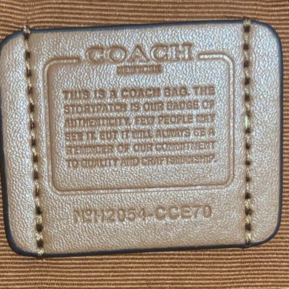 Coach Tan Pumpkin Graphic Tote - Picture 9 of 9